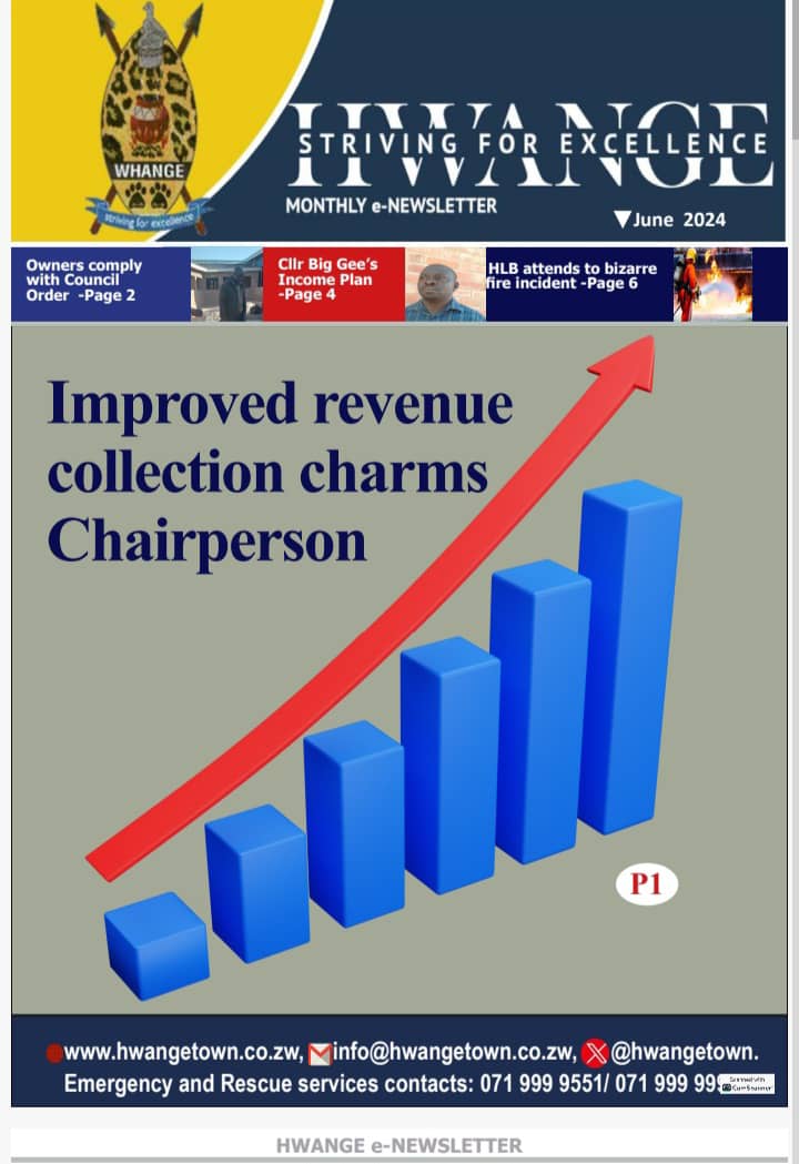 Hwange Local Board (@hwangetown) on Twitter photo BIG UP...to our June e-newsletter cover page <a href="/HwangeResidents/">Greater Whange ResidentsTrust</a> <a href="/molokele/">Fortune Daniel Molokele</a> <a href="/real_Godfatha/">Praise Moyo</a> <a href="/WhangeYouth/">Hwange Youth Empowerment Initiative</a> <a href="/Vostile1/">Vostile</a> <a href="/LyejaFM/">Lyeja FM</a> <a href="/Vic_Falls_Live/">VicFallsLive</a> <a href="/breezefmstereo/">Breeze FM Victoria Falls</a> <a href="/InfoMinZW/">Ministry of Information, Publicity & Broadcasting</a> <a href="/NcubePeterson/">PetersonNcube</a> BIG UP...to our June e-newsletter cover page <a href="/HwangeResidents/">Greater Whange ResidentsTrust</a> <a href="/molokele/">Fortune Daniel Molokele</a> <a href="/real_Godfatha/">Praise Moyo</a> <a href="/WhangeYouth/">Hwange Youth Empowerment Initiative</a> <a href="/Vostile1/">Vostile</a> <a href="/LyejaFM/">Lyeja FM</a> <a href="/Vic_Falls_Live/">VicFallsLive</a> <a href="/breezefmstereo/">Breeze FM Victoria Falls</a> <a href="/InfoMinZW/">Ministry of Information, Publicity & Broadcasting</a> <a href="/NcubePeterson/">PetersonNcube</a>