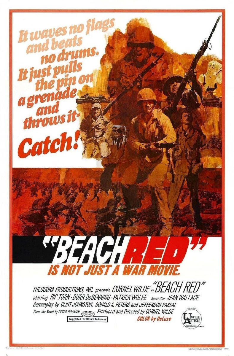 TalkingPicsTV's tweet image. WWII action drama with #RipTorn #BurrDeBenning BEACH RED (1967) "not just a war movie" 10:40am #TPTVsubtitles