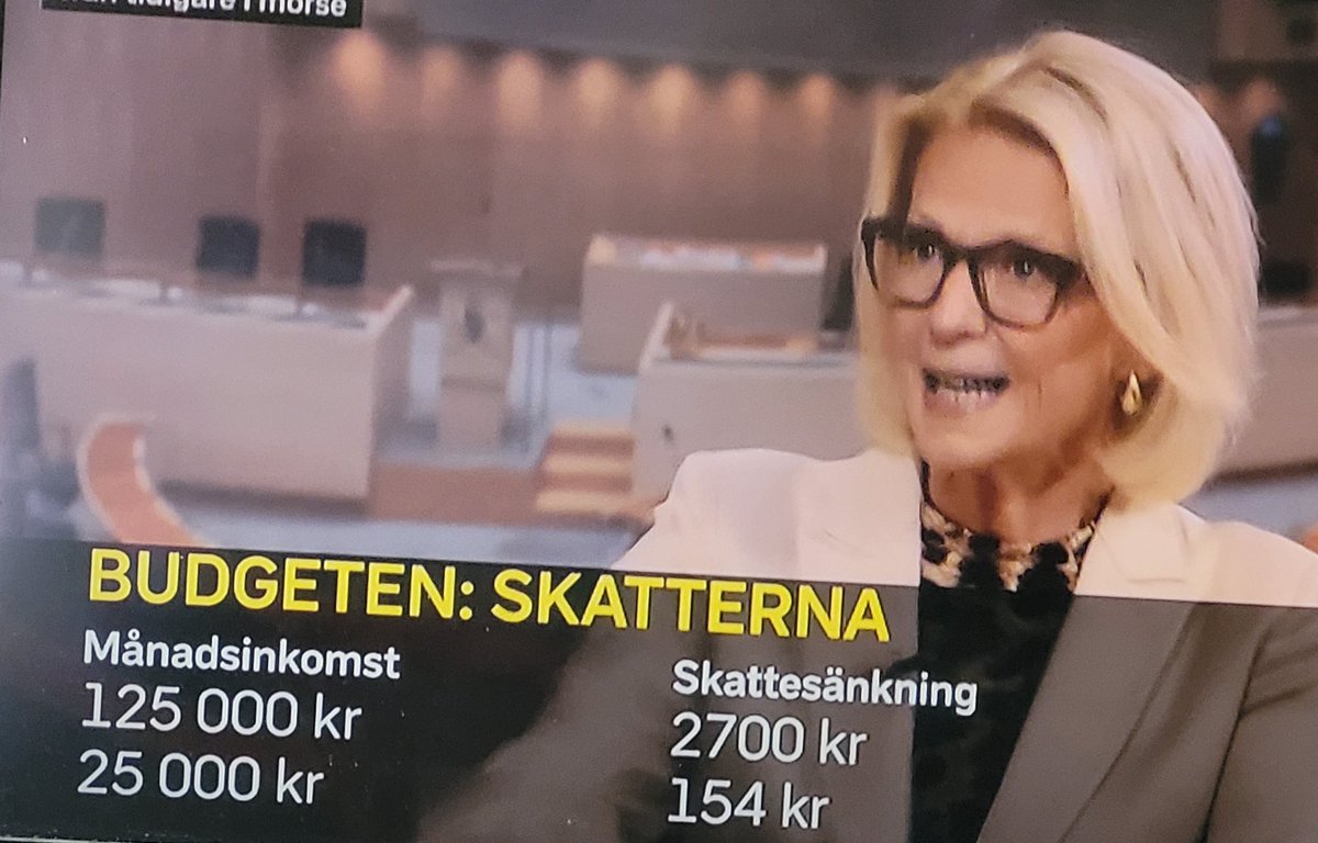 Här berättar finansministern hur de tänker öka på klassklyftorna. Det är bra för Sverige säger hon.