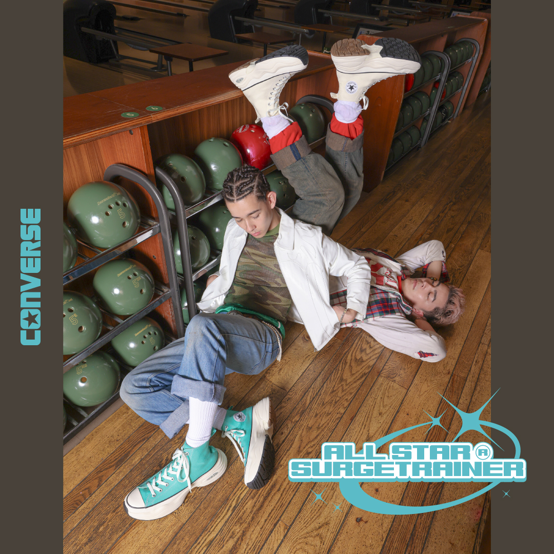 CONVERSE_Japan's tweet image. 90年代を彷彿とさせる新作厚底モデルALL STAR Ⓡ SURGETRAINERをKOMOREBIと刈込るちあさんが履きこなす
converse.co.jp/pages/all-star… 

#OTA 
#MATHEUS 

#KOMOREBI  #converse #allstar #surgetrainer #コンバース #オールスター #サージトレーナー