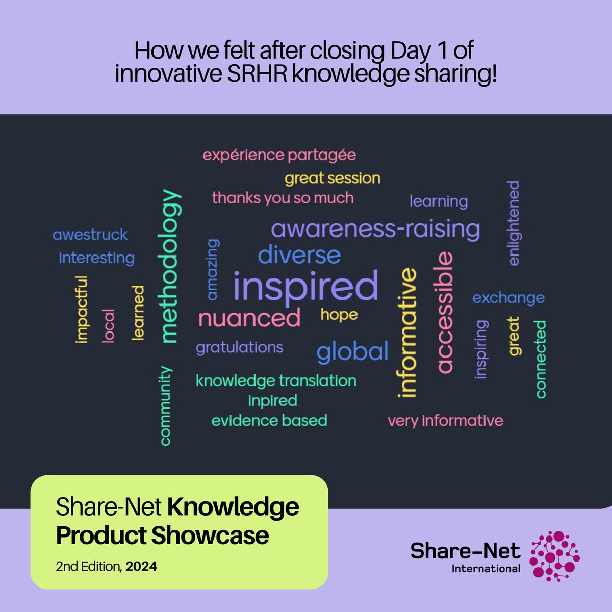 🚨 Last day of the Share-Net Knowledge Product Showcase 2024 🚨

🕒 Time: 15:00 – 16:50 CEST
🌍 Languages: English, with live interpretation in Spanish &amp; French

Don't miss out on the interactive discussions and activities!
eu1.hubs.ly/H0ctpt70