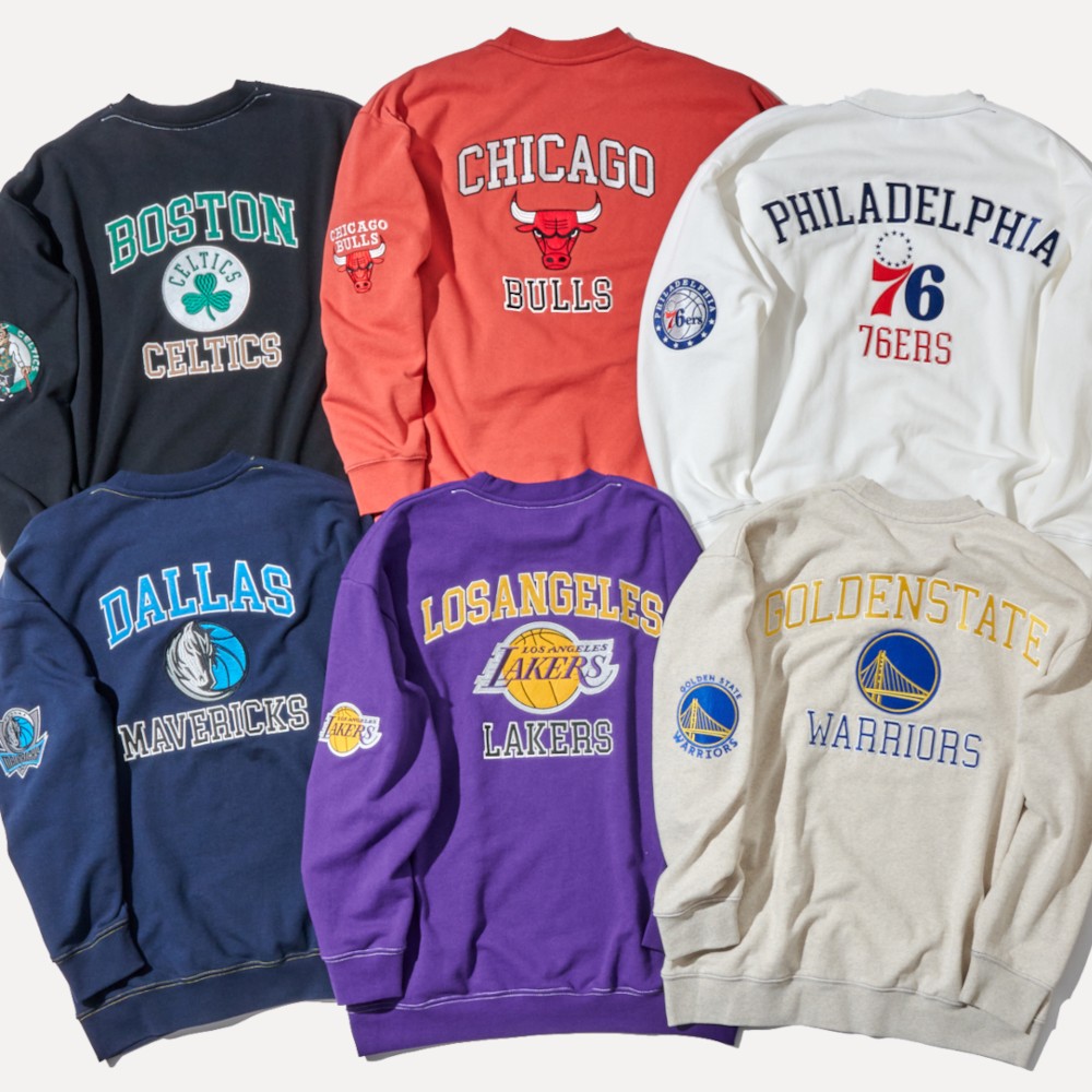 再入荷＆新色発売】NBAチームレタリングスウェット9/21 20時から販売