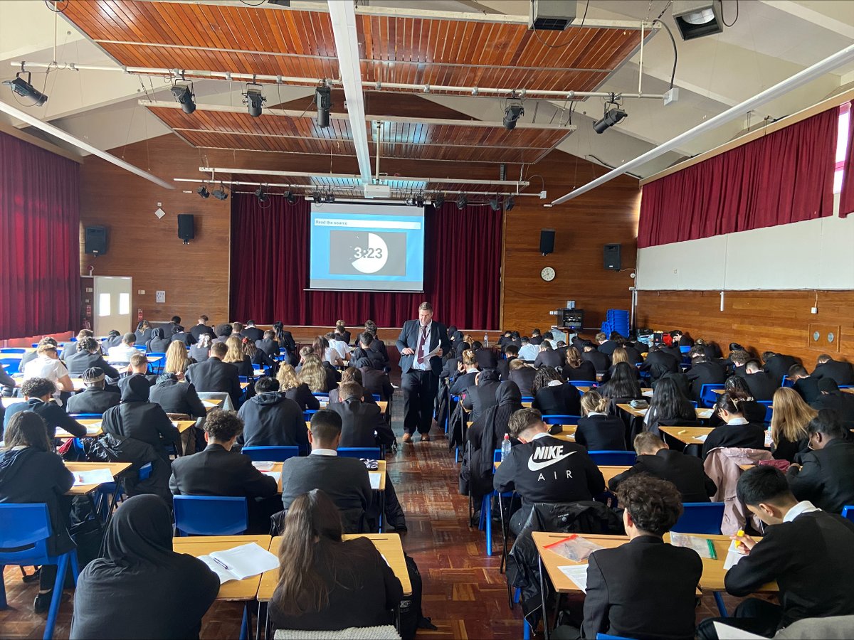 Year 11 working hard in their first exam session.