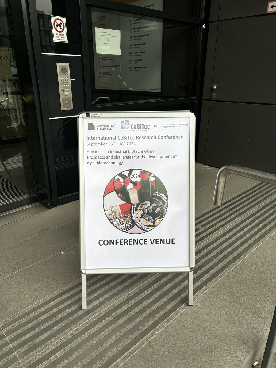 Tschüss Bielefeld! Was an excellent <a href="/CeBiTec/">CeBiTec</a> Research conference. Loved being back <a href="/unibielefeld/">Bielefeld University</a> a great week of Algal Biotechnology. Excited for the future!