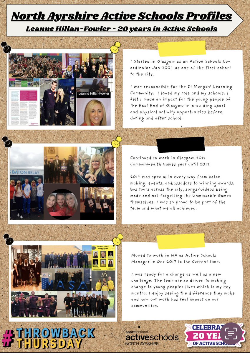 North Ayrshire Active Schools (@naactiveschools) on Twitter photo #ActiveSchools20 💛🖤
Well it’s my turn today to celebrate my 20 years with Active Schools.
I have been with <a href="/PEPASSGlasgow/">PEPASS Glasgow</a> and <a href="/NAActiveSchools/">North Ayrshire Active Schools</a> for this entire time.
I have loved every minute! 💛❤️
<a href="/sportscotland/">sportscotland</a> <a href="/NAC_Leader/">North Ayrshire Council Leader</a> <a href="/ShaunMacaulay/">Cllr Shaun Macaulay</a> <a href="/NAC_Provost/">North Ayrshire Provost</a> <a href="/audreynolan/">Audrey Sutton</a> #ActiveSchools20 💛🖤
Well it’s my turn today to celebrate my 20 years with Active Schools.
I have been with <a href="/PEPASSGlasgow/">PEPASS Glasgow</a> and <a href="/NAActiveSchools/">North Ayrshire Active Schools</a> for this entire time.
I have loved every minute! 💛❤️
<a href="/sportscotland/">sportscotland</a> <a href="/NAC_Leader/">North Ayrshire Council Leader</a> <a href="/ShaunMacaulay/">Cllr Shaun Macaulay</a> <a href="/NAC_Provost/">North Ayrshire Provost</a> <a href="/audreynolan/">Audrey Sutton</a>