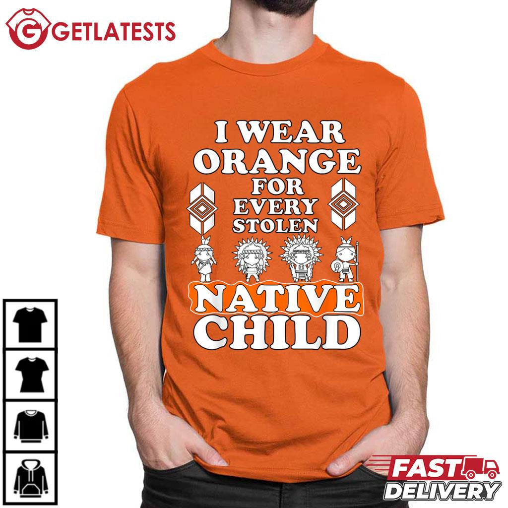 MichelleWa55181's tweet image. I Wear Orange For Every Stolen Native Child T-Shirt #OrangeShirtDay #NativeChild #Getlatests getlatests.com/product/i-wear…