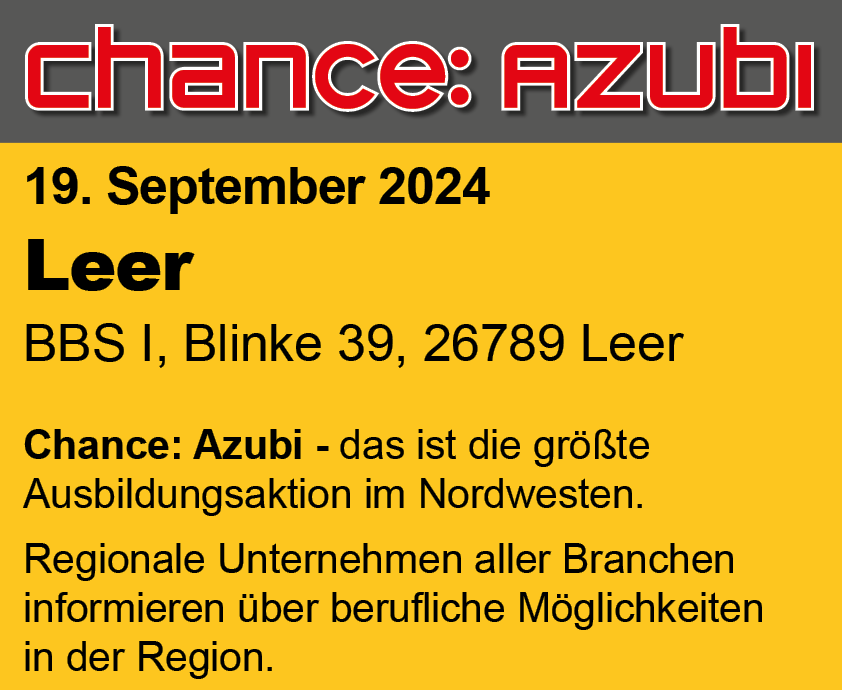 Chance: Azubi Ausbildungsmesse in Leer - Heute!!🥳📷 #ausbildung #ausbildungsmesse #azubi #leer