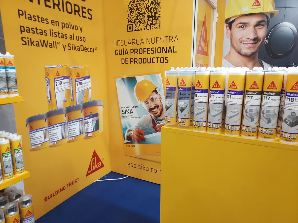 SikaSpain's tweet photo. Hoy y mañana estamos en la feria #Profer en #FeriadeValencia (pabellón 5, stand 98)
Pásate a vernos
#distribuciónSika #elamarilloSikamola #adhesivos #selladores #espumas https://t.co/LkxScXxSiB
