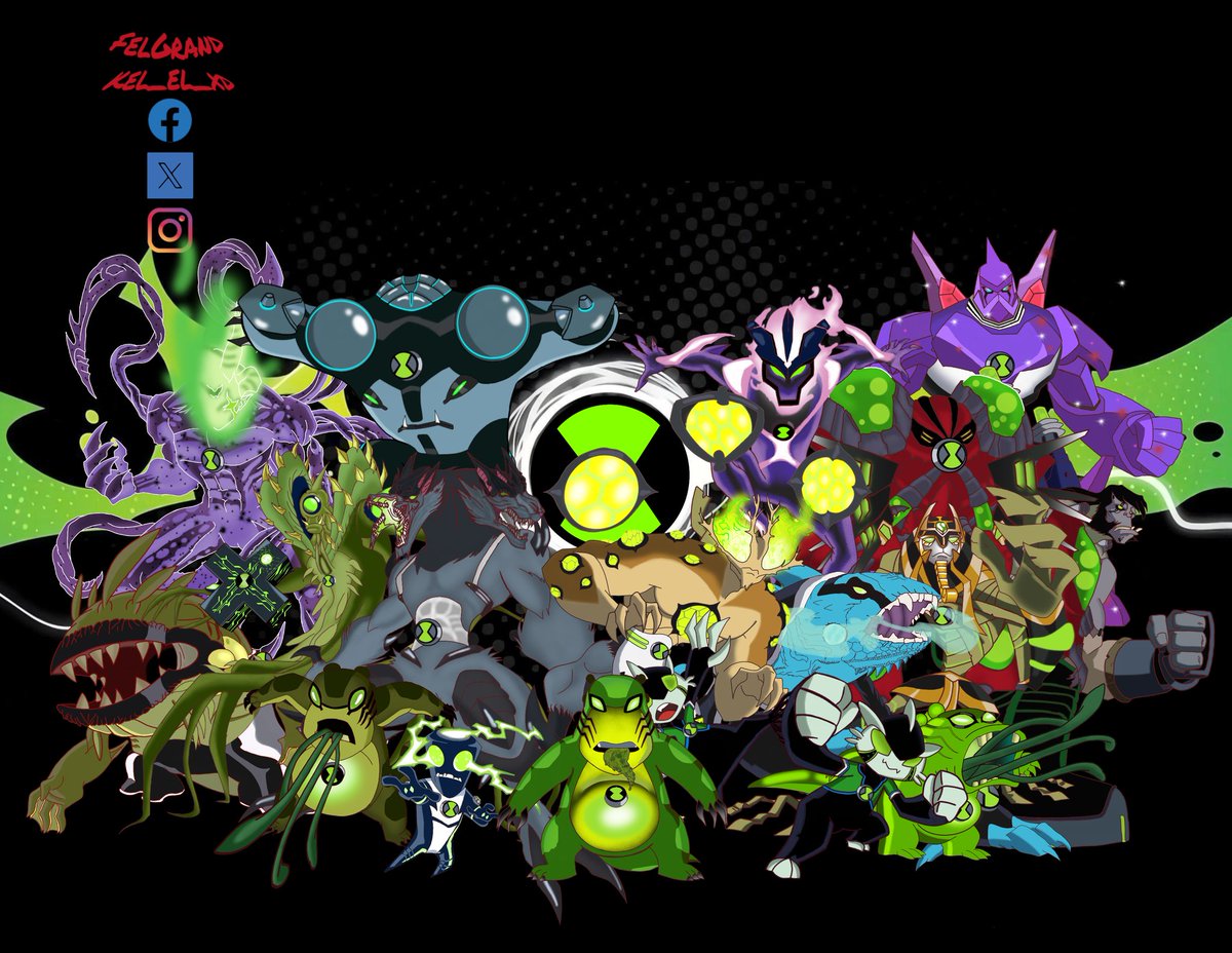 HeroFelGrand's tweet photo. Nuevos Héroes | Ben 10
Las nuevas listas de aliens están al alcance de la muñeca:
Cannonball, Wildvine, Blitzwolfer, Snare-oh, Frankenstrike, UpChuck, Ditto, multiojos, Kairos, Surge, Overflow, Shadow, Lonsdaleita, Articuana y Spitter
#Ben10 #art #fanfiction #ben10fan https://t.co/qIuUxOydhu