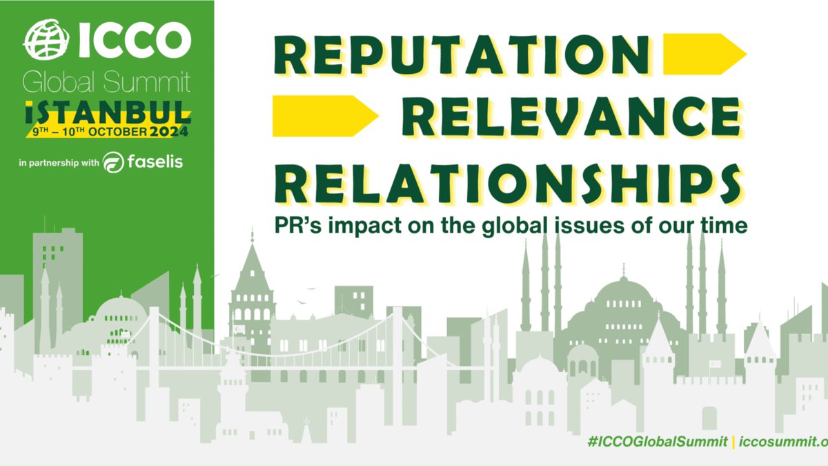 🌐L’ICCO Global Summit 2024 se déroulera à Istanbul les 9 et 10 octobre ! Assistez à des sessions animées par des intervenants prestigieux, des représentants de Google, du Conseil de l’Europe et des créatifs de renommée mondiale.👉iccosummit.org
<a href="/ICCOpr/">ICCOpr</a> <a href="/GuillaumeLabbez/">Guillaume_Labbez</a>