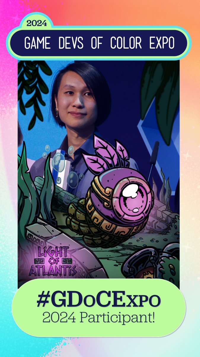 LightAtlantis's tweet image. Honored to be part of the Game Devs of Color Selection this year! Thanks a lot to @GDoCExpo 🌈💚

#GDoCExpo #indiegamedeveloper #indiegame
