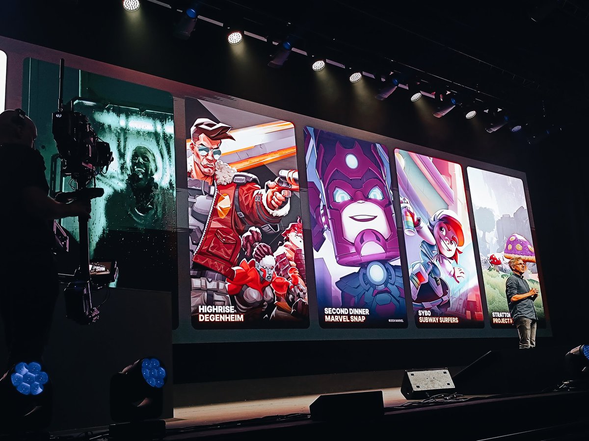 Degenheim (@degenheim) on Twitter photo Very happy to finally be able to share what we cooked together with <a href="/unitygames/">Unity for Games</a>.
We partnered up to be their official indie game showcase for #unite2024 and share the stage with giant titles, such as <a href="/Marvel/">Marvel Entertainment</a> Snap, <a href="/subwaysurfers/">Subway Surfers</a> or <a href="/denofwolvesgame/">Den of Wolves</a> .
Thankful for the Very happy to finally be able to share what we cooked together with <a href="/unitygames/">Unity for Games</a>.
We partnered up to be their official indie game showcase for #unite2024 and share the stage with giant titles, such as <a href="/Marvel/">Marvel Entertainment</a> Snap, <a href="/subwaysurfers/">Subway Surfers</a> or <a href="/denofwolvesgame/">Den of Wolves</a> .
Thankful for the