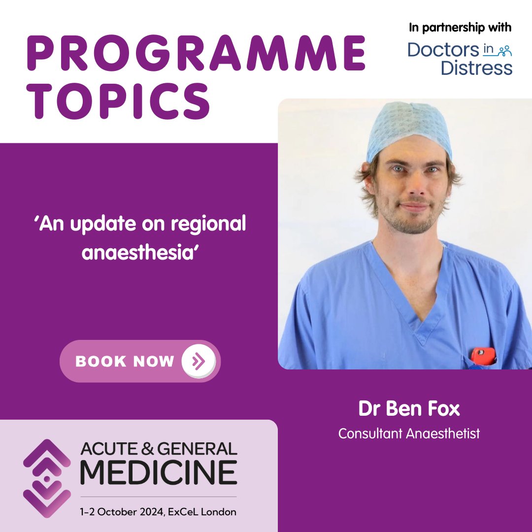 You're spoilt for choice at #AGM24✨

With over 70 sessions to choose from, start planning your 2 days at Acute &amp; General Medicine. ⌛You've got 2 weeks to go.

Book your pass TODAY❕

🎟️Book here: eu1.hubs.ly/H0c6nPV0
📅Date: 1-2 October
📌Venue: ExCeL London