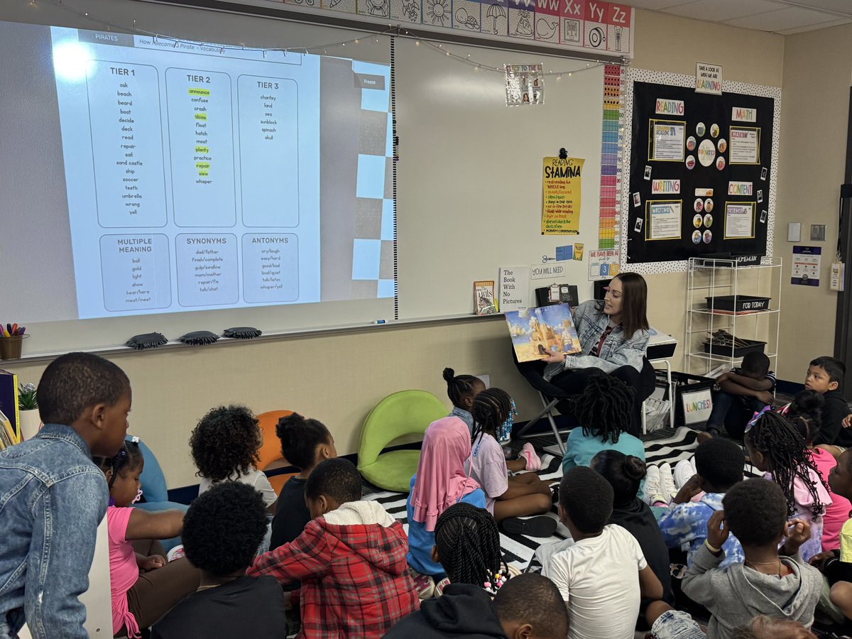 Did you know that September 19th is “Talk Like a Pirate Day”?! Thank you to <a href="/SpeechRoom7/">Hillary Greeson</a> for reading “How I Became a Pirate” for our literacy-based therapy today! So many great new vocabulary words were introduced &amp; reinforced in this fun text!! 🤩🏴‍☠️📚 #WeAreWayne <a href="/wle_elem1955/">Westlake Elementary</a>