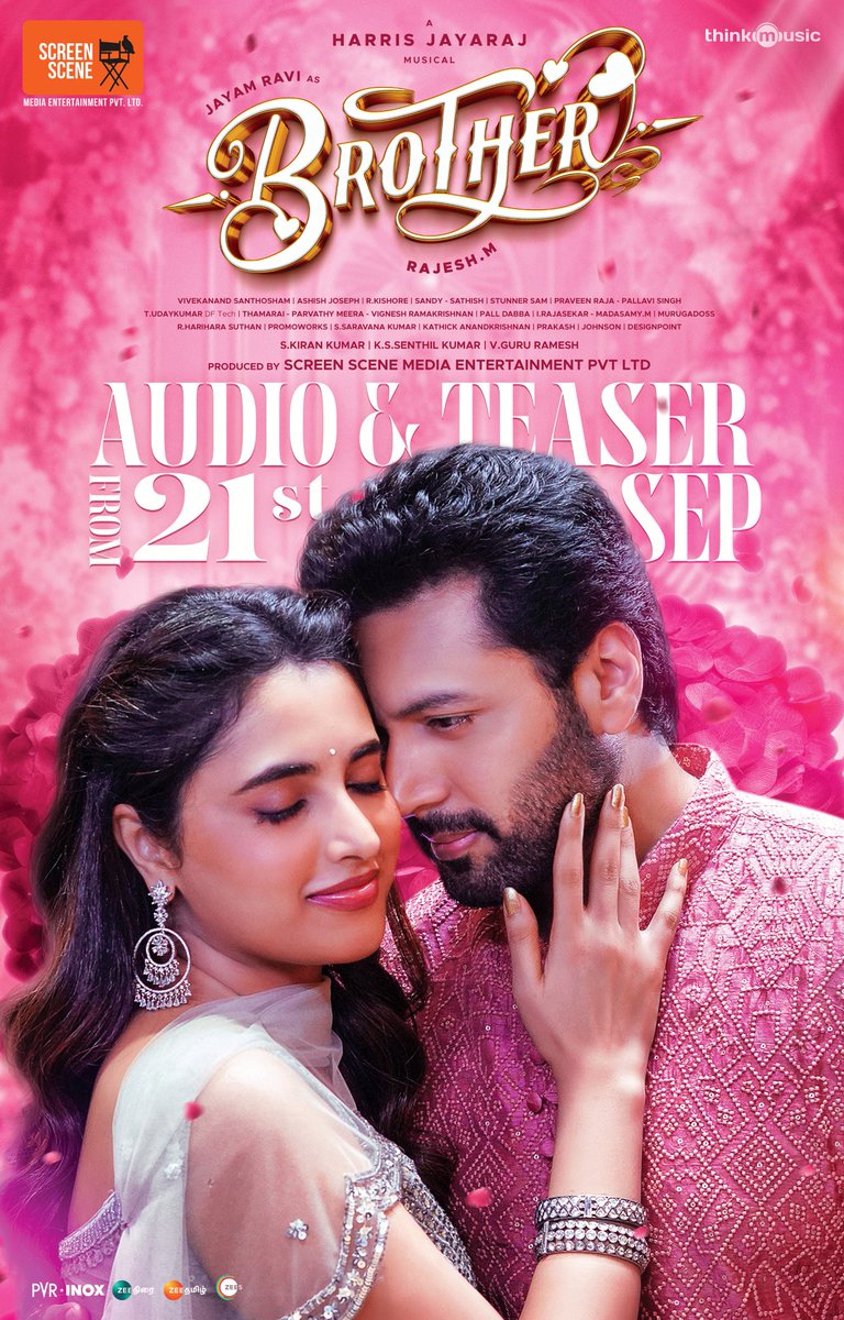LetsKollywood's tweet image. .@actor_jayamravi's #Brothe GRAND AUDIO &amp;amp; TEASER LAUNCH on Sep 21st ! 

A @Jharrisjayaraj Vibe 🎸

#BrotherFromDiwali @Screensceneoffl @rajeshmdirector @priyankaamohan