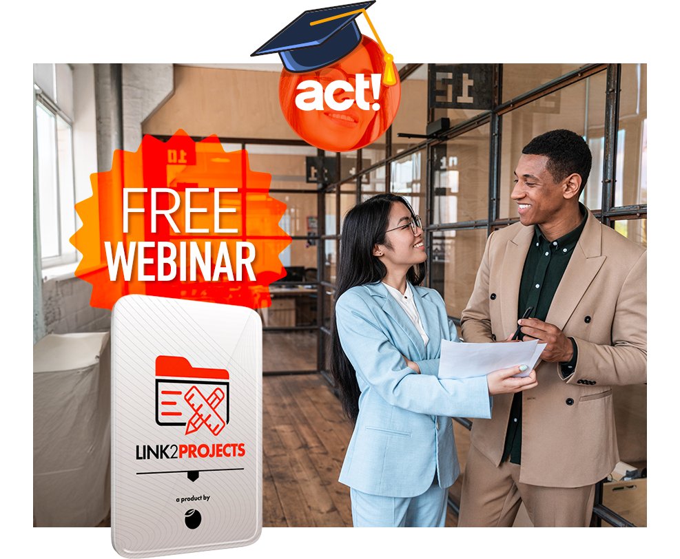 Keystroke24's tweet image. Today is the public webinar for Link2projects, the only online project management service for Act! CRM:

Join us at 3PM EDT for this exciting product overview., and learn how Link2projects helps you "Plan to Act!".  

Register here: link2.sh/projects-train…