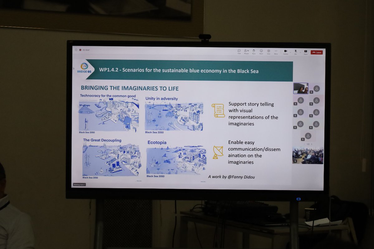 SML - Strategies Marines (@sml_strategies) on Twitter photo 🔭This afternoon we presented the 4 #scenarios for a #sustainable #blue #economy in the Black Sea in 2050, produced for <a href="/BRIDGE_BlackSea/">BRIDGE Black Sea</a> during the project's general assembly in Tblissi. Thanks to <a href="/FannyDidou/">FANNY DIDOU SKETCHING THE MOVE</a> for bringing this foresight work to life with her amazing illustrations 🔭This afternoon we presented the 4 #scenarios for a #sustainable #blue #economy in the Black Sea in 2050, produced for <a href="/BRIDGE_BlackSea/">BRIDGE Black Sea</a> during the project's general assembly in Tblissi. Thanks to <a href="/FannyDidou/">FANNY DIDOU SKETCHING THE MOVE</a> for bringing this foresight work to life with her amazing illustrations