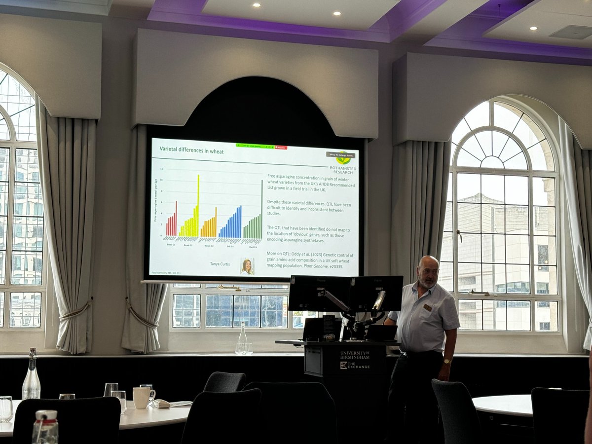 Really enjoyed the <a href="/AABiologists/">AAB @aabiologists.bsky.social</a> meeting on Cereal Quality in Birmingham this week. Good mix of ECRs and us older lot. Great celebration of Mike Gooding's presidency.