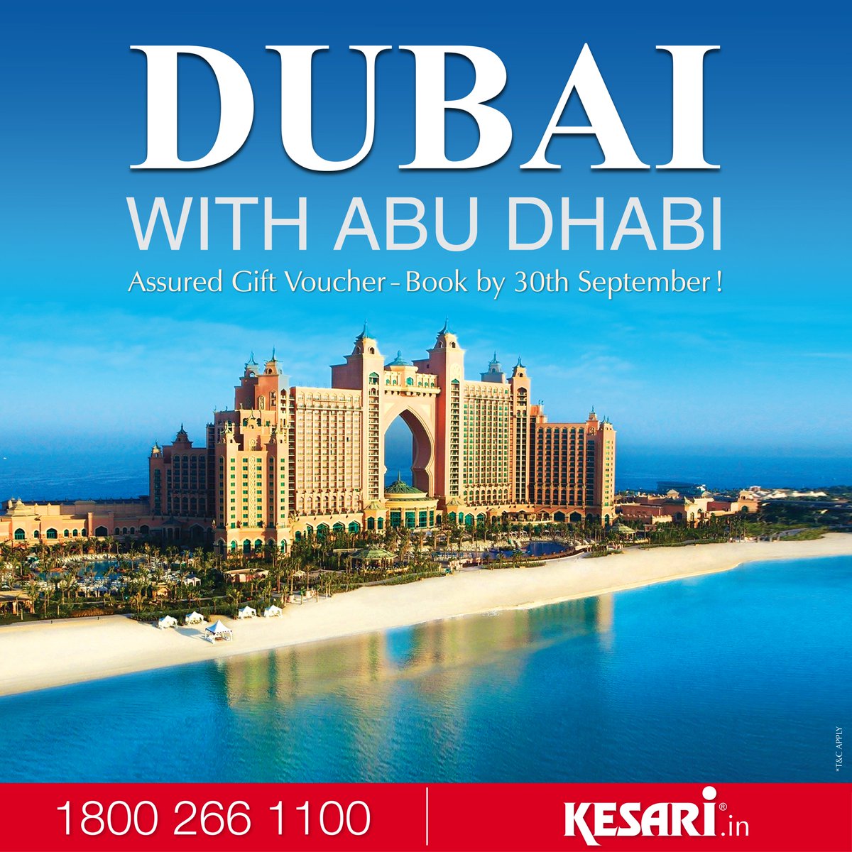 Kesari_Tours's tweet image. Book your Dubai Group Tour by 30th Sept and get a special gift voucher! 🎁 Don’t miss this limited-time offer! ✈️

 #KesariTours #Dubai #SpecialOffer