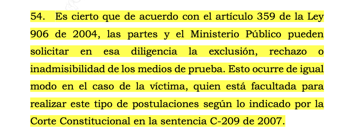 alfesac's tweet photo. La víctima sí puede hacer postulaciones en la audiencia preparatoria para solicitar inadmisión, exclusión o rechazo de medios probatorios: https://t.co/6qeJjGOKAV