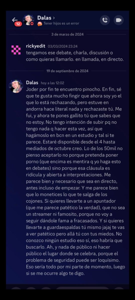 Evapedia_'s tweet photo. Dalas Review el: "Yo no manipuló conversaciones, lo manipulan el resto 🥵🥵"

Dalas manipulando conversaciones (la que subió Dalas es la censurada) para que sus seguidores no vean que quien está casado del debate es él https://t.co/EkiCPQN17V
