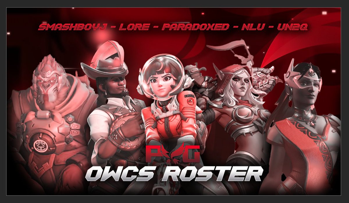 Old friends return, and new ones step forward!
Welcome your Stage 4 PXG <a href="/OW_Esports/">Overwatch Esports</a> OWCS Roster!

🛡️<a href="/smashboyj_OW/">smashboyj</a>
⚔️<a href="/un2q_ow/">Un2q</a>
⚔️<a href="/nlu_ow/">Pooinspector</a>
💉<a href="/Paradoxedgg/">Paradoxed</a>
💉<a href="/ow_lore/">Lore</a>
🧠<a href="/CoachMetal/">Coach Metal</a>
💼@Makis_Roll
💼<a href="/51idcatun/">Grant</a>