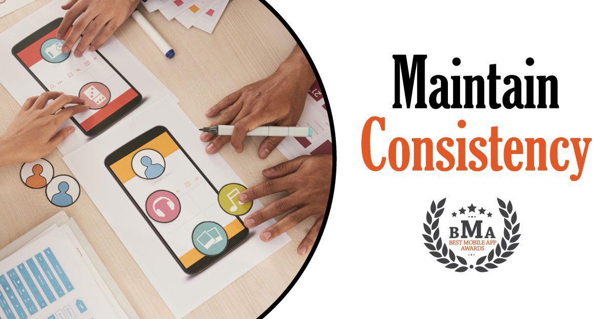 BestAppAwards's tweet image. Strive to maintain consistency across your application. It will reduce the need to rethink and remember as users. What we should really aim at is associating users with a pattern and they can easily recognize and enjoy when it comes to the use of your #app. #AppTips #AppTech