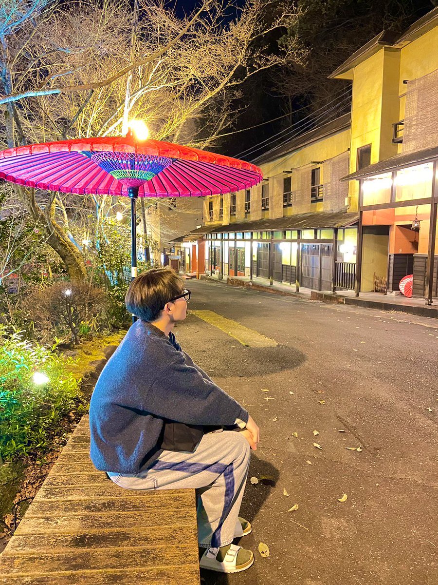 大自然の温泉最高👍