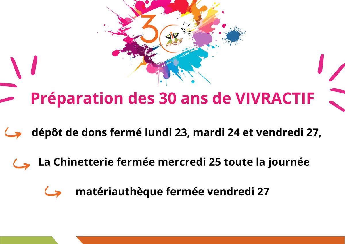 vivractif's tweet photo. on prépare nos 30 ans 🥳 https://t.co/tAeqrUC8TE