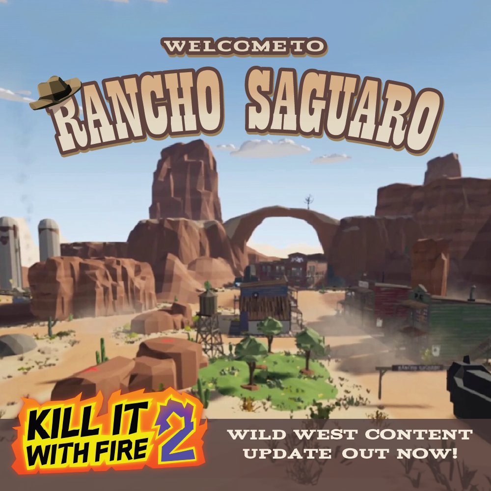Giddyup, exterminators!  Rancho Saguaro is now available in KIWF2.