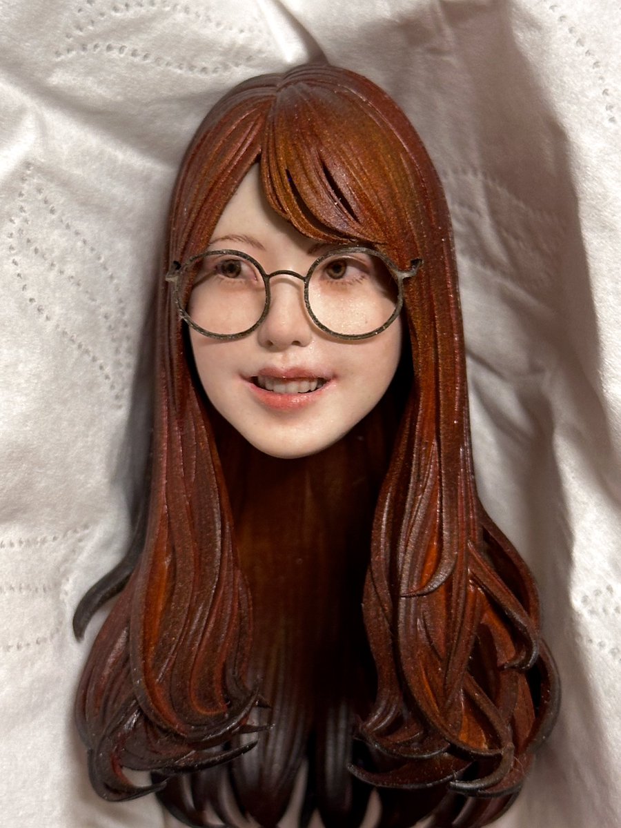 GhostCatGC's tweet photo. BreedBedWorksの1:6 JK凛子 Rinko in a swimsuit by @breedbedWorks  WIP

put on false eyeslash later on https://t.co/hvQ4azho6K