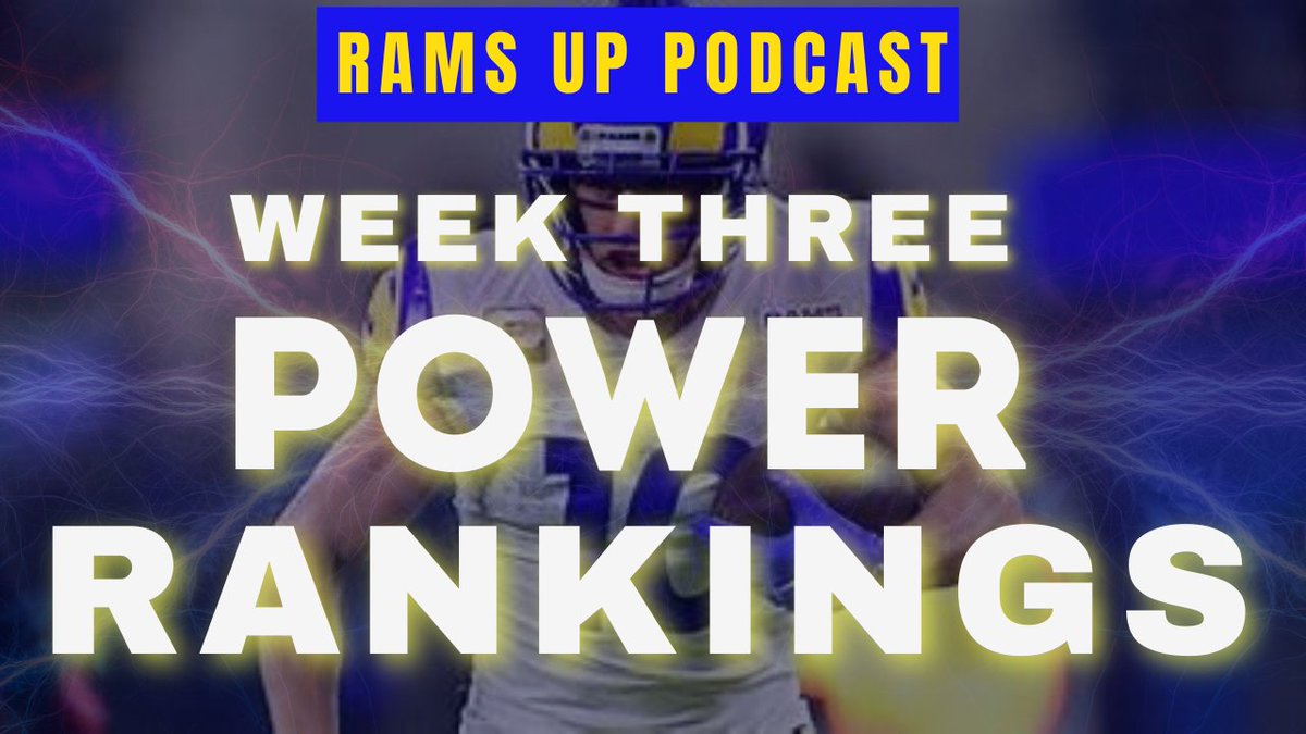 Rams Up Week 3 Power Rankings #Rams #RamsHouse youtu.be/Y4od11hFw2g?si… via <a href="/YouTube/">YouTube</a>