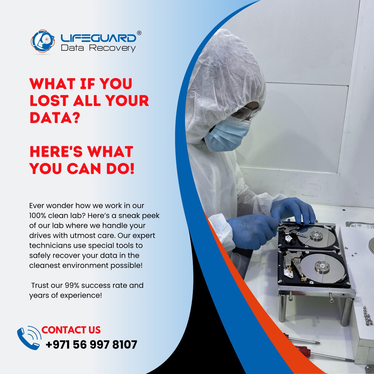 lifeguarddatar's tweet image. What If You Lost All Your Data? Here&apos;s What You Can Do!

📞 Contact us: +971 56 997 8107
🌐 Visit: lifeguarddatarecovery.com

📞 Contact us: +971 56 997 8107
🌐 Visit: 

#CleanLab #DataRecoveryDubai #ExpertTeam