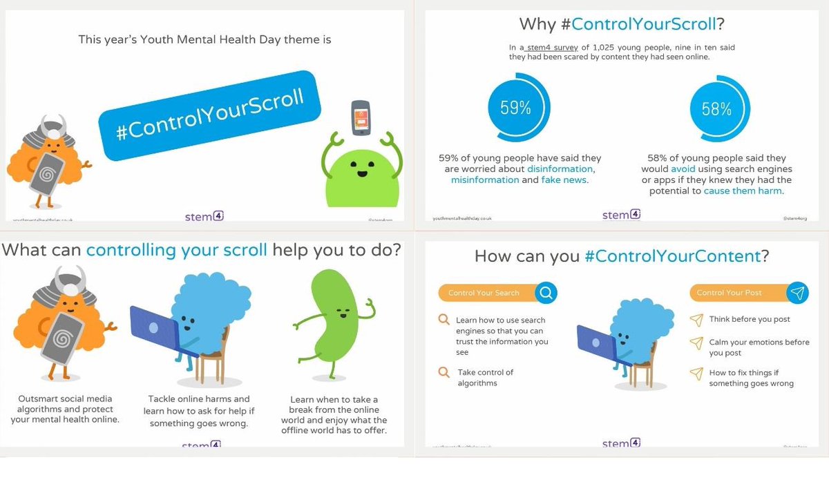 GirlsBolton's tweet image. In Islam, it’s paramount to take care of our health; that&apos;s not just our physical health but our mental health, too. That&apos;s why, for this year’s #YouthMentalHealthDay, we’re focusing on #SocialMediaAwareness and #SocialMediaAddiction with #ContolYourScroll.