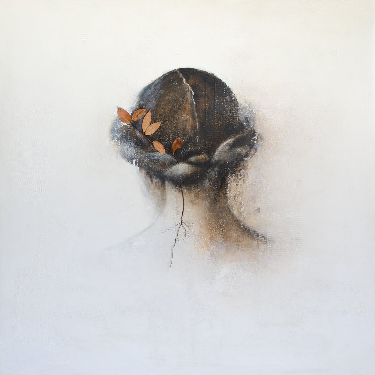 ankamoldovan's tweet photo. Roma,  óleo y laurel sobre tabla. 100x100cm
#ankamoldovan 
#MuseodelTraje #VistiendounJardin
#concursovistiendounjardin https://t.co/iaZ2GulDDX