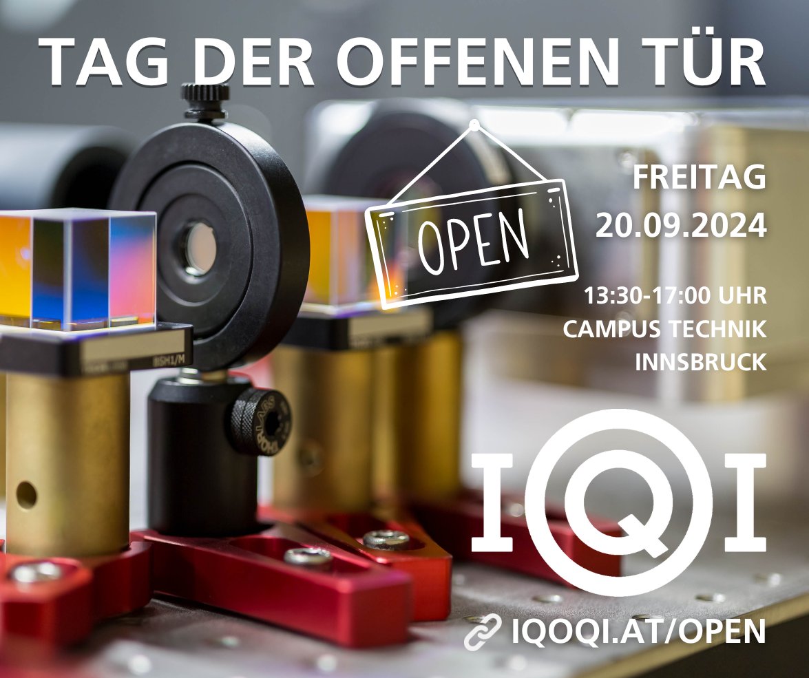 Tomorrow is the day: IQOQI Innsbruck opens its doors! Everyone is cordially invited to come by and take a look at our labs, play with the laser guitar 🎸 and let a locomotive 🚆 whizz over our maglev train. 

IQOQI open day: iqoqi.at/open