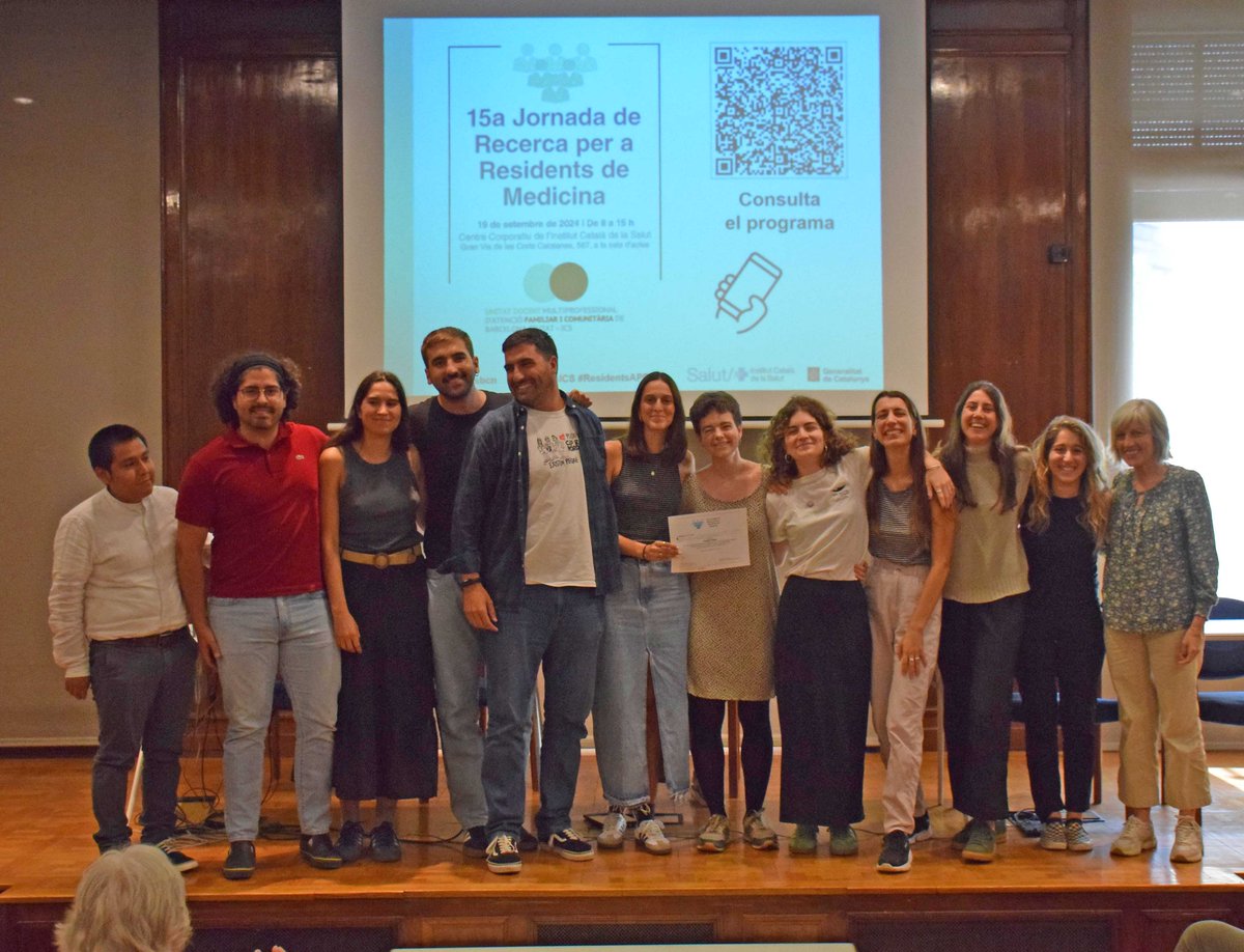 <a href="/miguelmunoz_usr/">miguel muñoz</a> La 15a Jornada de Recerca per a #ResidentsAPBCN ha atorgat el primer premi a l'estudi Impacte en salut i estratègies de resiliència comunitària en persones en situació d'inseguretat residencial a Ciutat Vella, de residents de #CAPDrassanes, #CAPGòtic i #CAPLluísSayé. Felicitats!