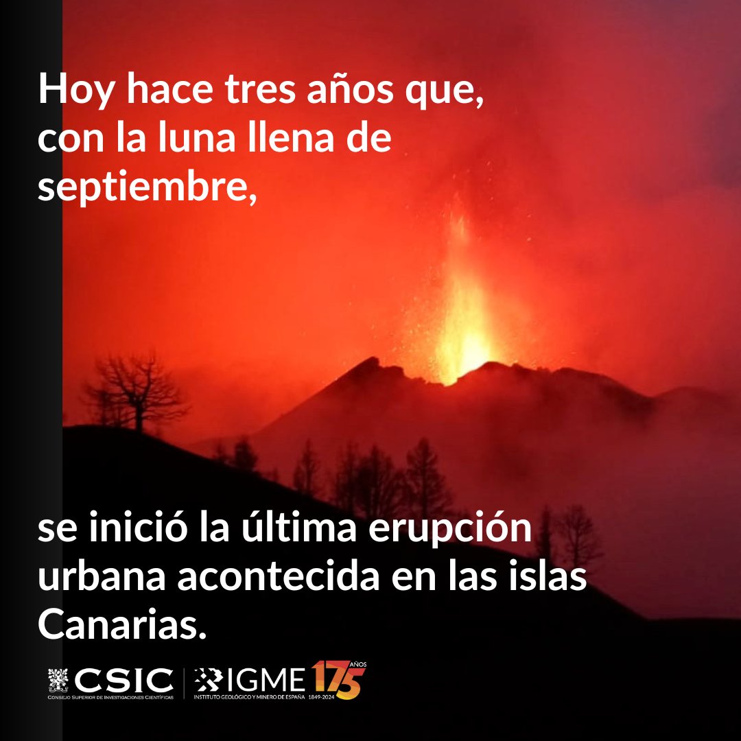 🧵La última erupción urbana acontecida en las islas Canarias.
La erupción del #Tajogaite, en la isla de La Palma.