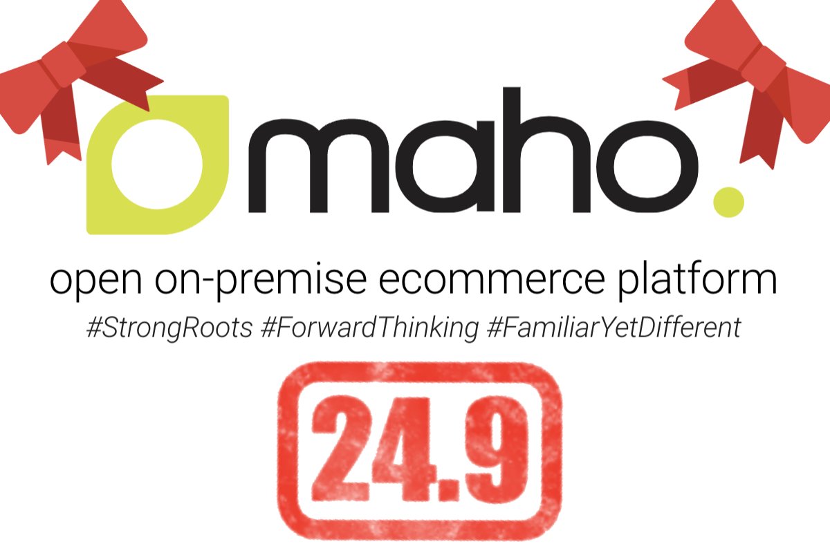 <a href="/MahoCommerce/">MahoCommerce</a> 24.9 is out!

250 commits, new autoloading system for a clean project structure, built-in CLI tool, deep cleanup of the whole codebase, removed Scriptaculous, SVG format for placeholders, PHP 8.4

and much more!
github.com/MahoCommerce/m…

#magento #openmage #shopify