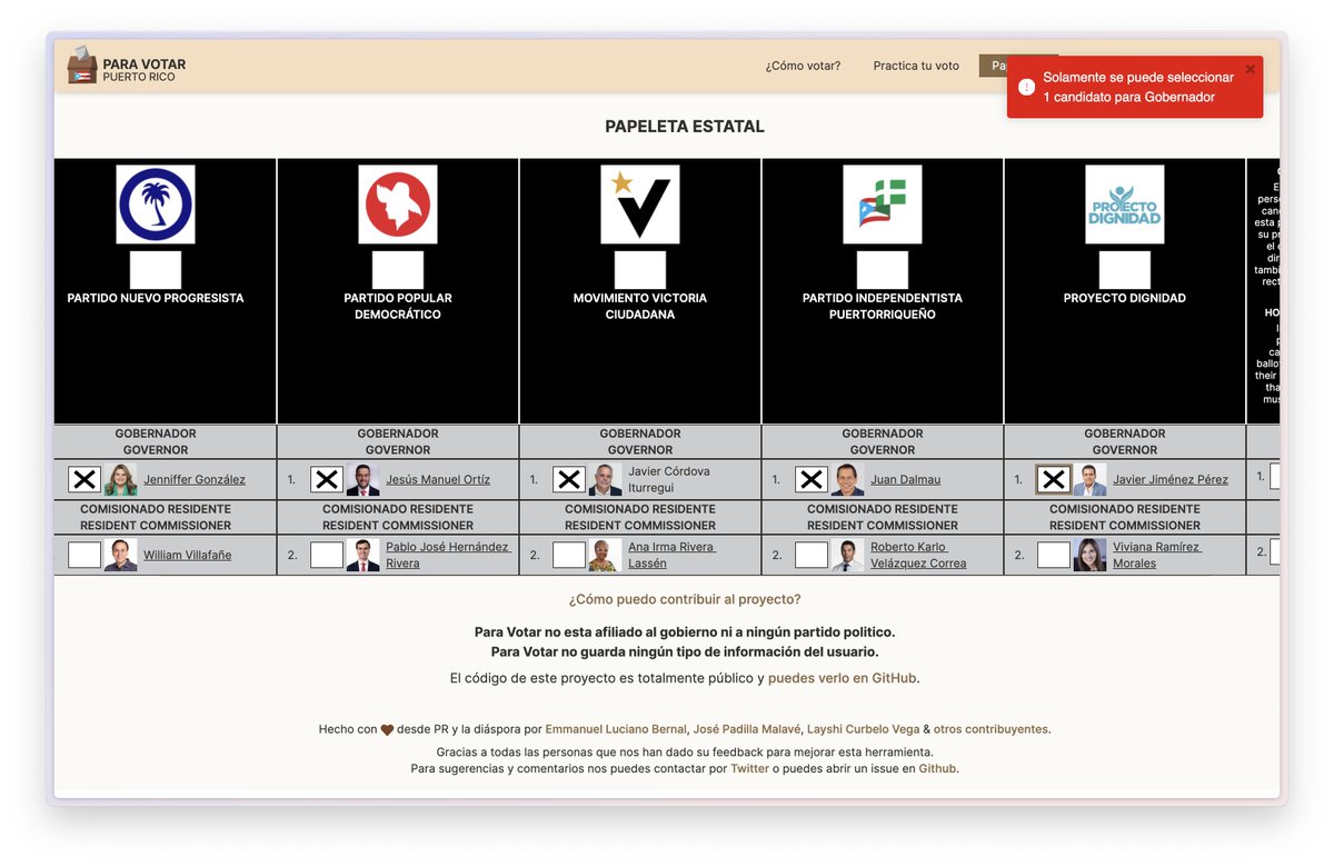 paravotarpr's tweet photo. Puedes entrar a la sección de papeletas (https://t.co/G3oWqpuzoT), escoger la papeleta que quieras compartir, copiar el link y finalmente compartirla. 

Los usuarios podrán practicar su voto y el sistema los validará. https://t.co/0FZcN8jSVb