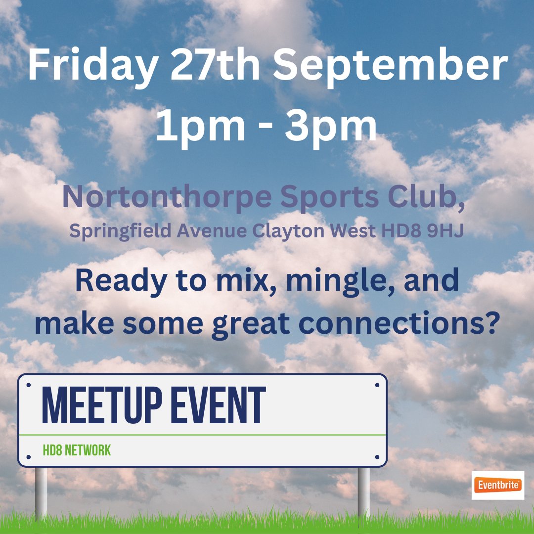 📅  📅  Mark your calendars!📅  📅  

The HD8 Network Meetup is back on Friday 27th September.

Network with businesses and community leaders from the HD8 and surrounding areas.

#HD8Community #NetworkingOpportunities