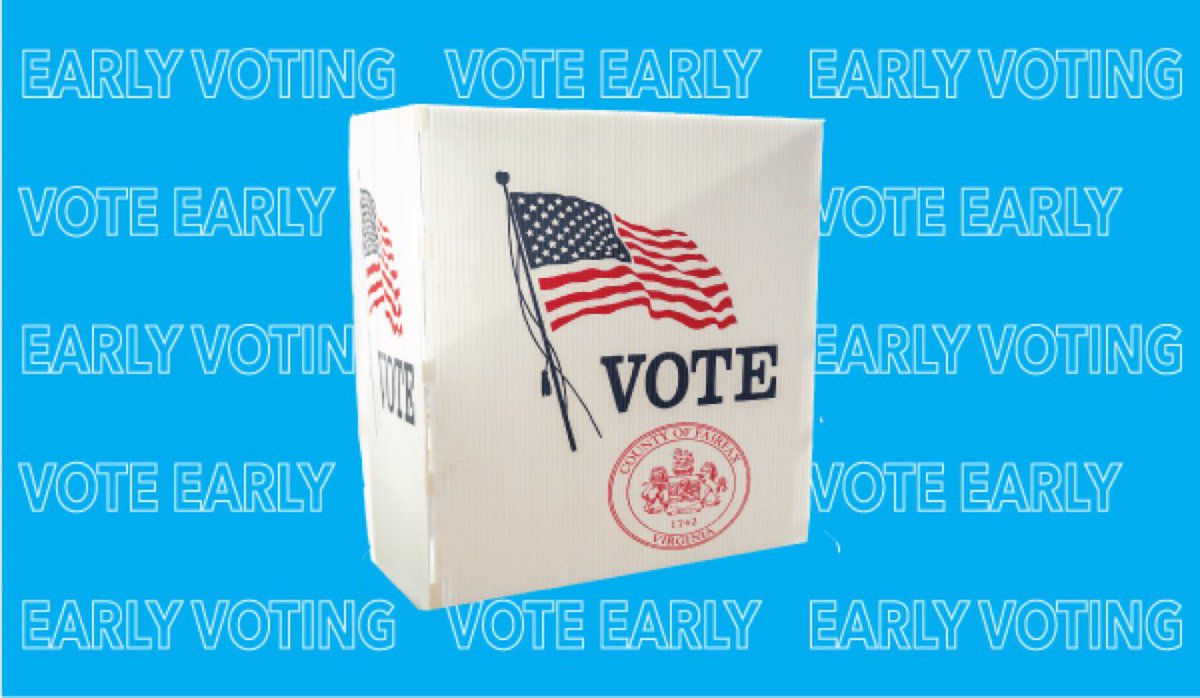 Tony Castrilli (@tonycastrilli) on Twitter photo Early voting begins in <a href="/fairfaxcounty/">Fairfax County Government 🇺🇸</a> Friday, Sept. 20, for the Nov. 5 general election 🗳 at three locations. Any registered voter can cast their ballot at any early voting site. For details visit bit.ly/47CnaEc and follow <a href="/fairfaxvotes/">Fairfax County Votes</a> for updates. Early voting begins in <a href="/fairfaxcounty/">Fairfax County Government 🇺🇸</a> Friday, Sept. 20, for the Nov. 5 general election 🗳 at three locations. Any registered voter can cast their ballot at any early voting site. For details visit bit.ly/47CnaEc and follow <a href="/fairfaxvotes/">Fairfax County Votes</a> for updates.