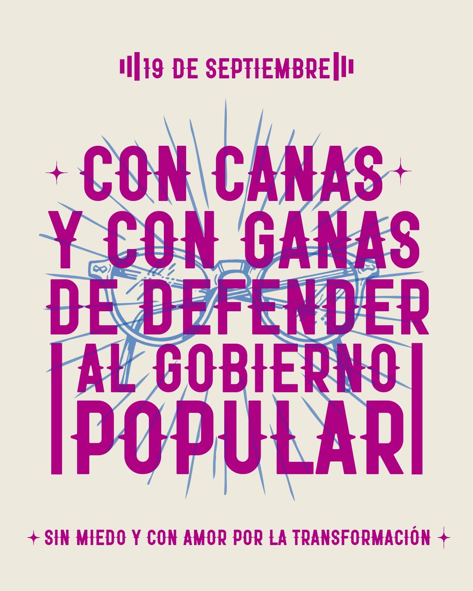 Por las reformas del gobierno y la justicia social.