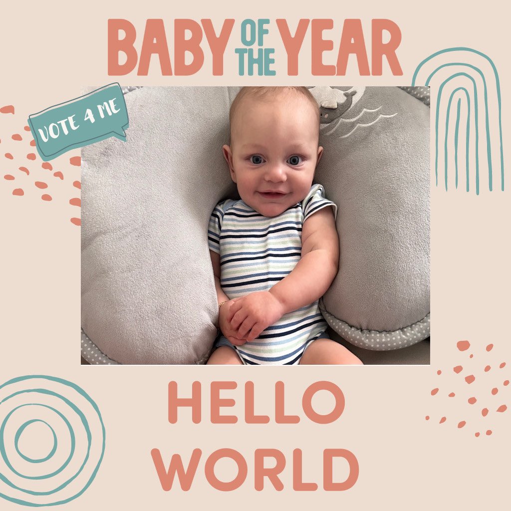 Good morning lovely Twitter fam (I’m never calling it X)!

Please take just a couple seconds of your time to vote for our youngest son Cash today! A vote a day for $25k 😁

Your help is greatly appreciated 

babyoftheyear.org/2024/cash-wats…