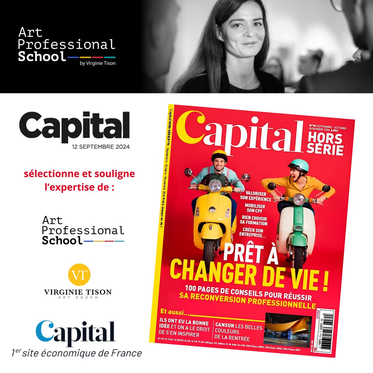 [ #Capital #VirginieTison #ArtProfessionalSchool ] 📰
•
Un grand merci au <a href="/MagazineCapital/">Capital</a> d’avoir sélectionné le Centre de Formations <a href="/ArtProSchool/">ArtProfessionalSchool</a> créé par <a href="/VirginieTison/">Virginie Tison</a> dans son hors-série sur les formations professionnelles! 🙏
•
👉 Lire l’article : bit.ly/3XKfOep