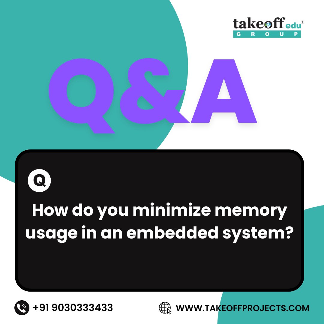 takeoffedugroup's tweet image. 🛠️ Embedded Systems Tip: Optimizing Memory Usage

#EmbeddedSystems #CodingTips #TechOptimization #MemoryManagement #DeveloperLife #takeoffedugroup #takeoffprojects