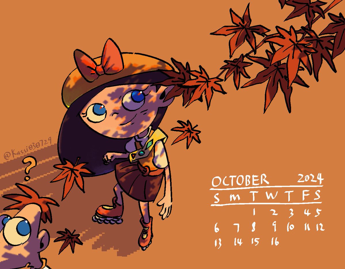 calendarpnf's tweet photo. 10月のカレンダー更新です🍁
担当はkassiさん（@Kassi030729）です🛼 https://t.co/IAU5eaBhWp