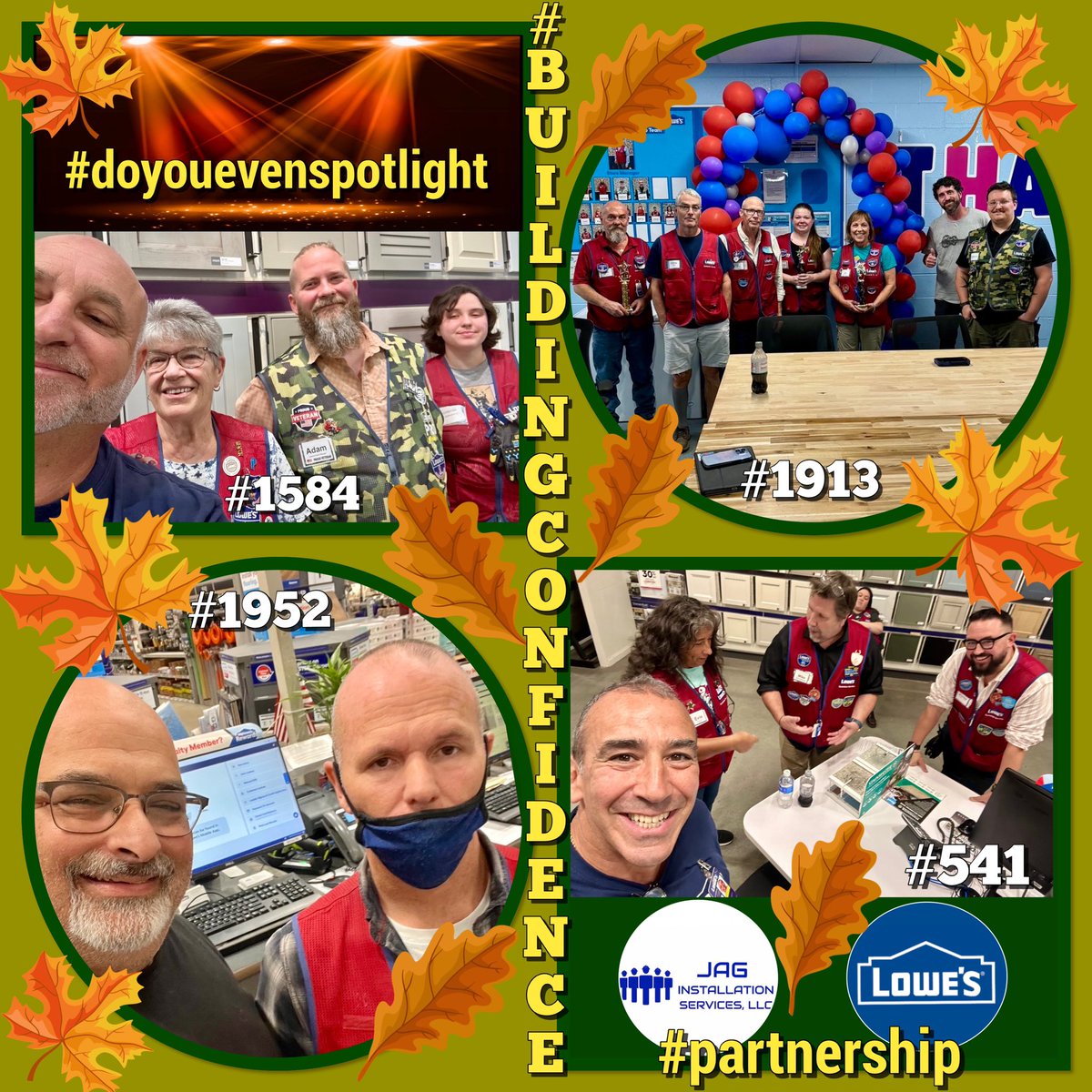 “And all at once, summer collapsed into Fall.”#oscarwilde

JAG felt all the #fallvibes at #Lowes #specialtyspotlight! Our #region18 #teams were tapped into their #heartandhustle readying themselves for the season. #Connection &amp; #collaboration are the constant focus!
