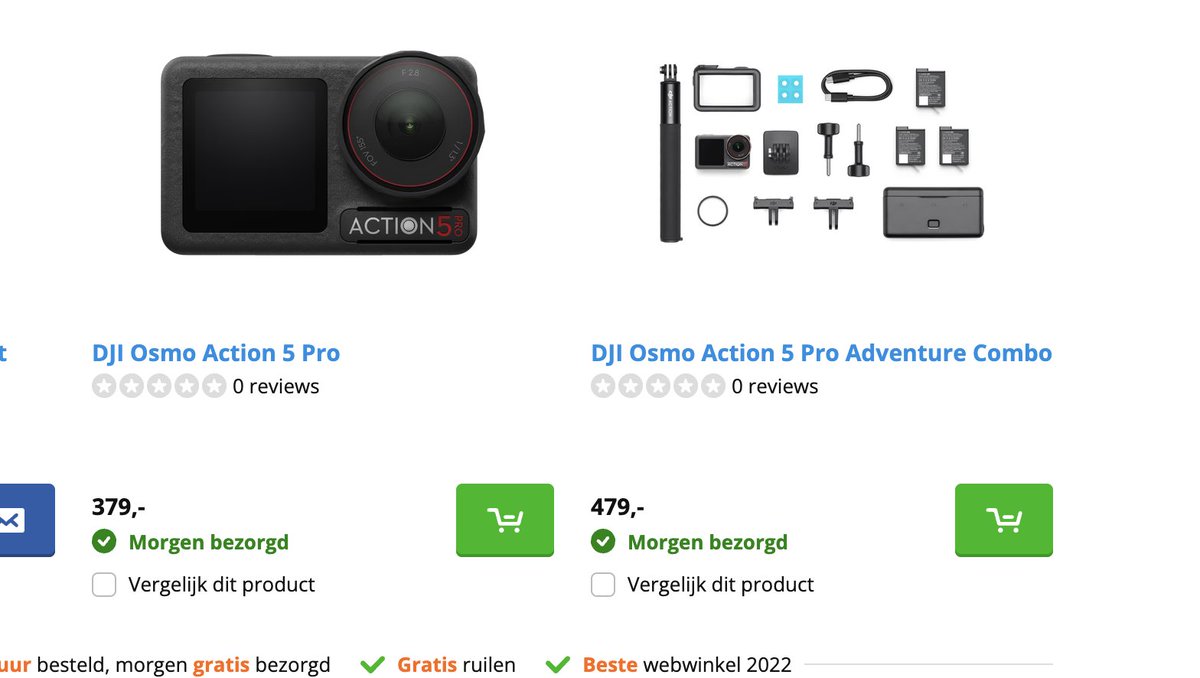 3Dprintingstuff's tweet photo. @Coolblue Hoe kan ik de DJI Osmo Action 5 (Ik weet dat hij niet uit is :)) bestellen bij jullie, als ik hem zoek vind ik hem wel, maar erop doorklikken geeft een pagina bestaat niet :(. Had hem graag bij jullie besteld, maarja :( https://t.co/RiPhVZXDVk