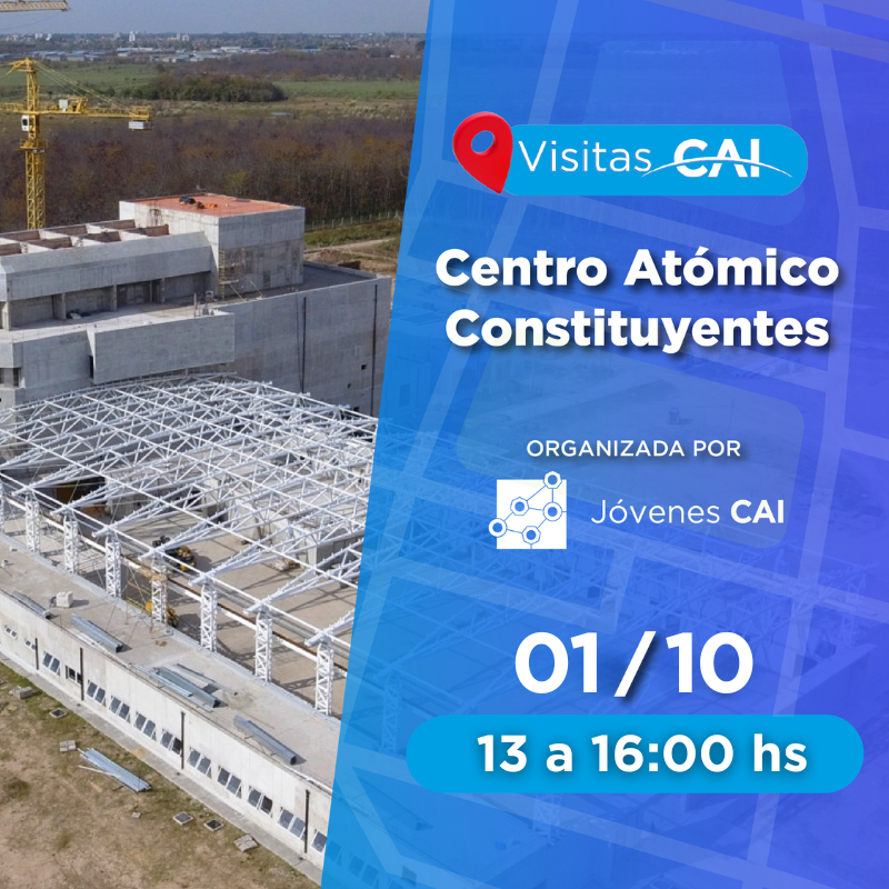 Te  invitamos a un recorrido por el Centro Atómico Constituyentes. 🗓️ Fecha: 1 de octubre 📷⏰ Hora: 13:00 a 16:00 hs 📷 Sin costo para socios CAI Inscribite aquí: cai.org.ar/visita_centro_…
#VisitaCAI #CentroAtomico